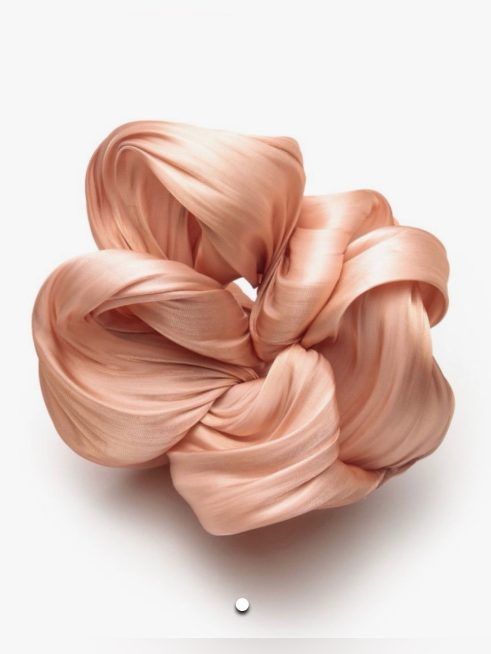 KITSCH Textured Dinner Scrunchie - Peach - Women's Hair Accessory $12